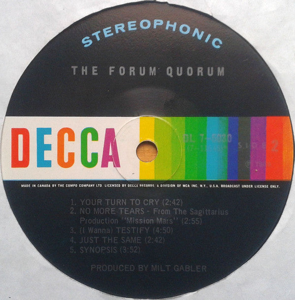 The Forum Quorum : The Forum Quorum (LP, Album)
