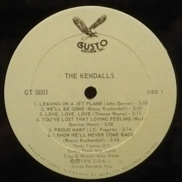 The Kendalls : 1978 Grammy Award Winners - Best Country Duo (LP, Album)