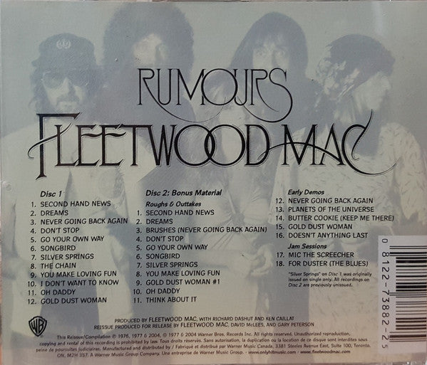 Fleetwood Mac : Rumours (2xCD, Album, RE, RM)