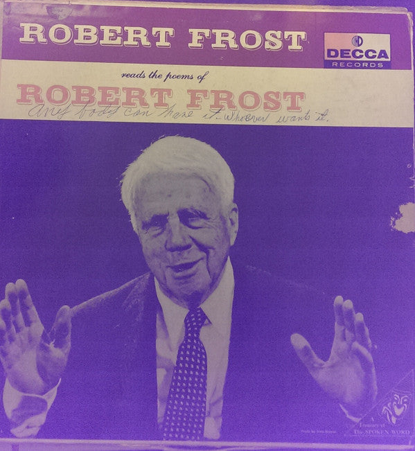 Robert Frost : Reads The Poems Of Robert Frost (LP)