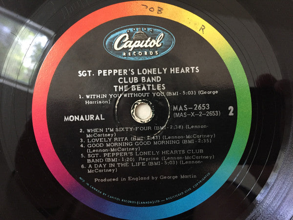 The Beatles : Sgt, Pepper's Lonely Hearts Club Band (LP, Album, Mono, Gat)