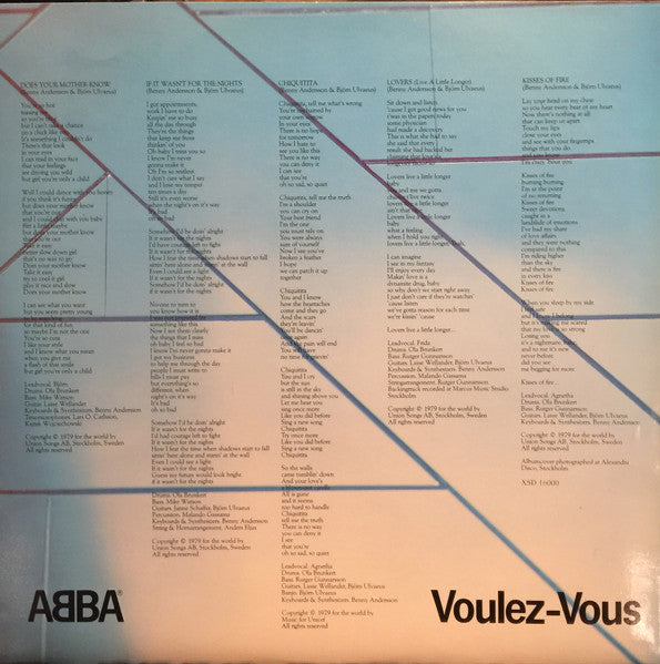 ABBA : Voulez-Vous (LP, Album, Qua)
