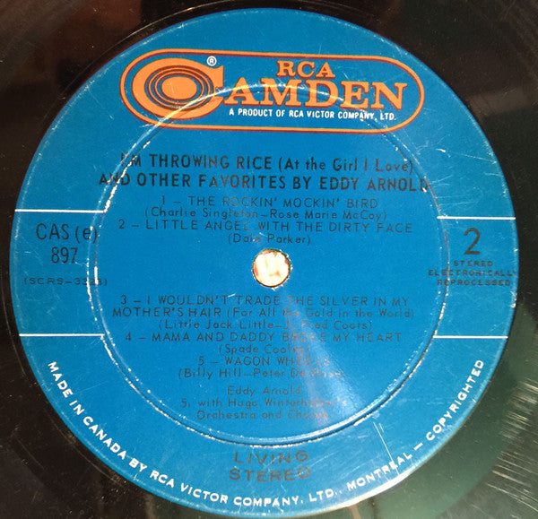 Eddy Arnold : I'm Throwing Rice (At The Girl I Love) And Other Favorites By Eddy Arnold (LP, Album)