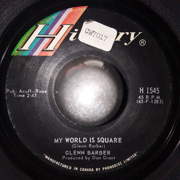 Glenn Barber : Kissed By The Rain, Warmed By The Sun (7", Single)