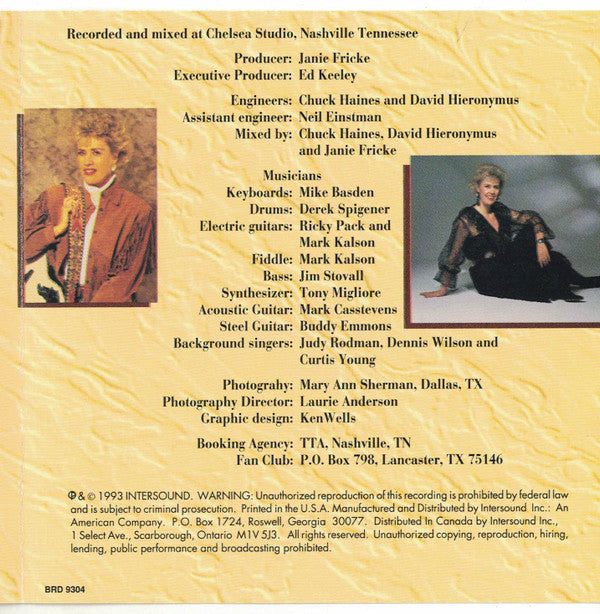 Janie Fricke : Now & Then - Signature Edition (CD, Album, Club)