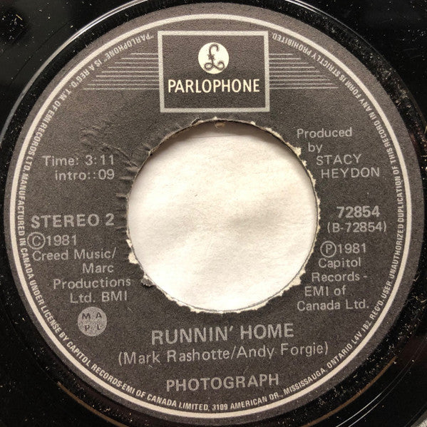 Photograph (2) : Blow Away (7", Single)