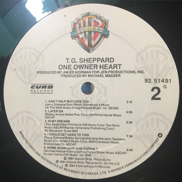 T.G. Sheppard : One Owner Heart (LP, Album)