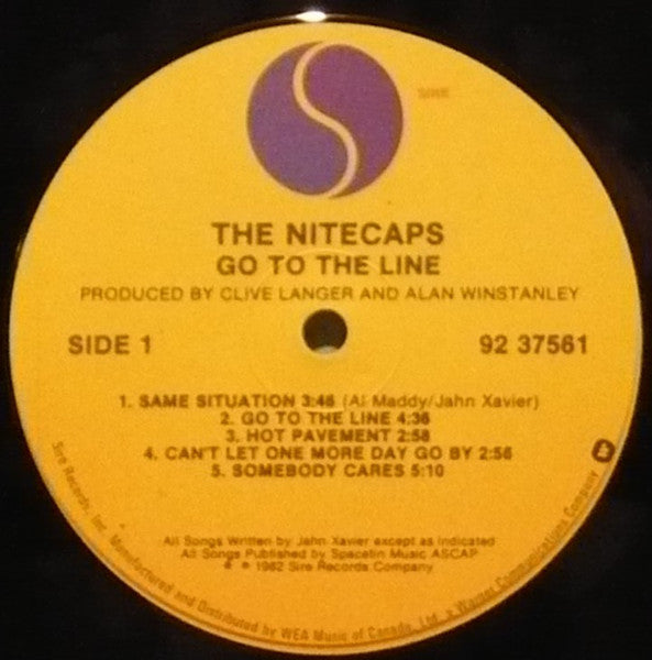The Nitecaps : Go To The Line (LP, Album)
