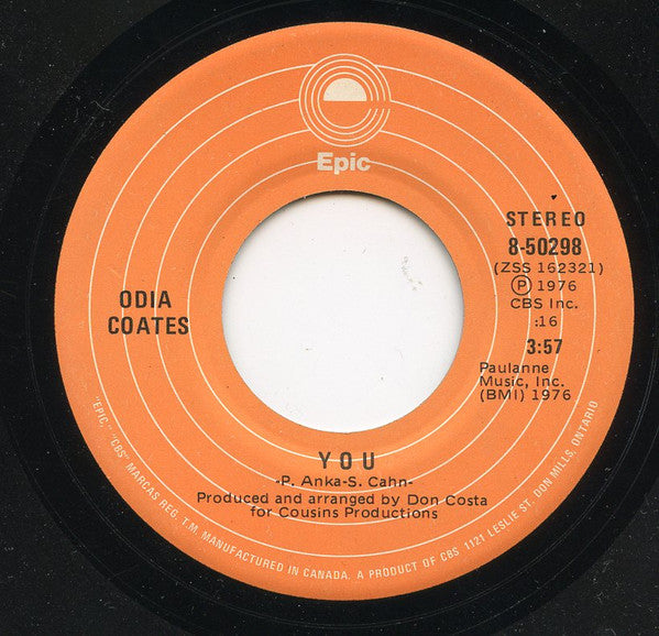 Odia Coates And Paul Anka : Make It Up To Me In Love (7")