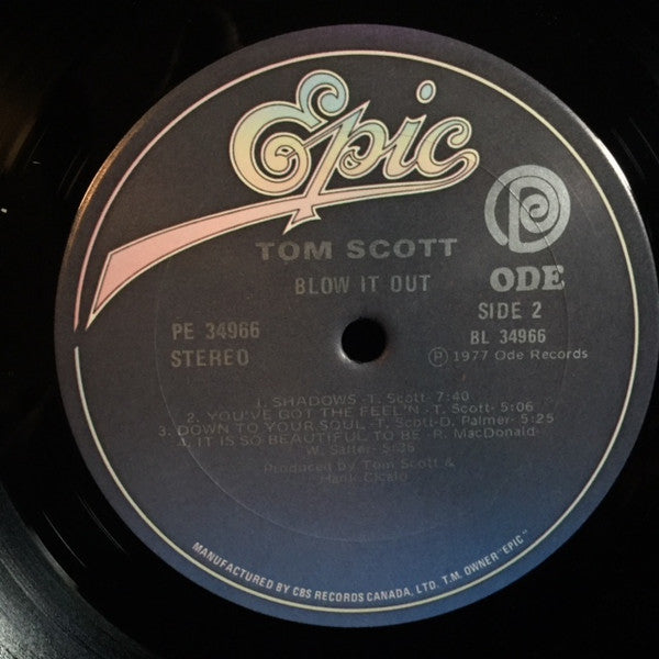 Tom Scott : Blow It Out (LP, Album, RE)