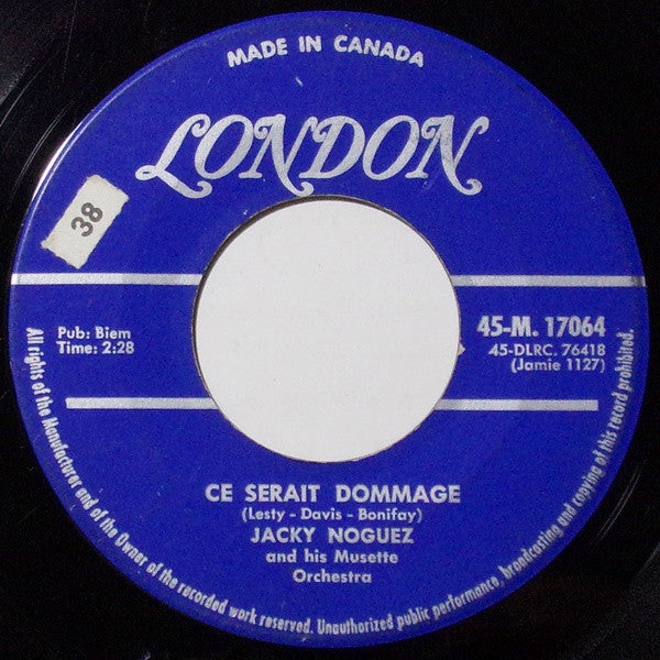 Jacky Noguez And His Musette Orchestra* : Ciao, Ciao Bambina (Chiow, Chiow, Bambeena) (7", Single)