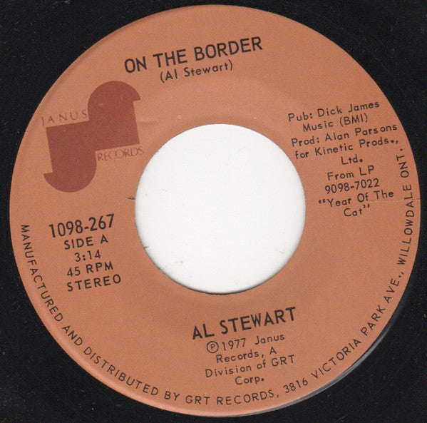Al Stewart : On The Border (7")