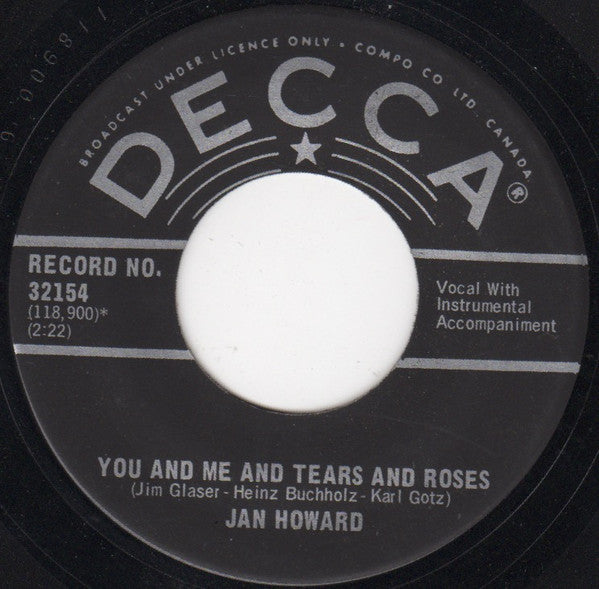 Jan Howard : Roll Over And Play Dead (7")