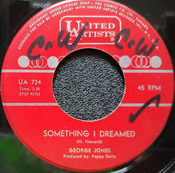 George Jones (2) : Where Does A Little Tear Come From (7", Single)