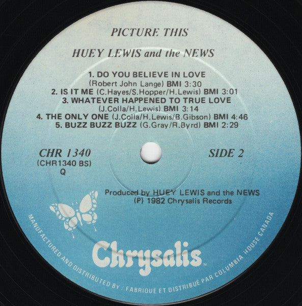 Huey Lewis And The News* : Picture This (LP, Album, Club)