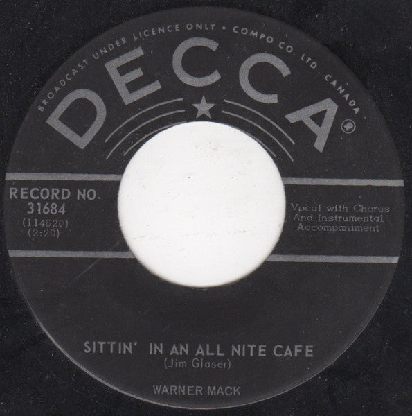 Warner Mack : Blue Mood (7", Single)