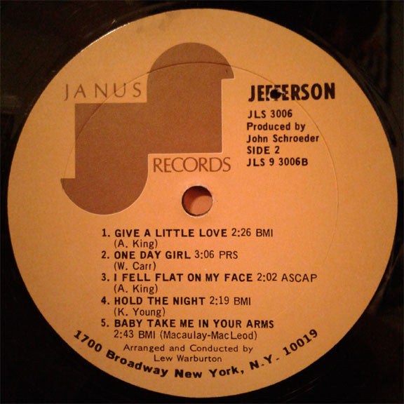 Jefferson (3) : Jefferson (LP, Album, She)