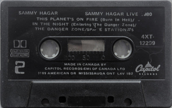 Sammy Hagar : Live 1980 (Cass, Album)
