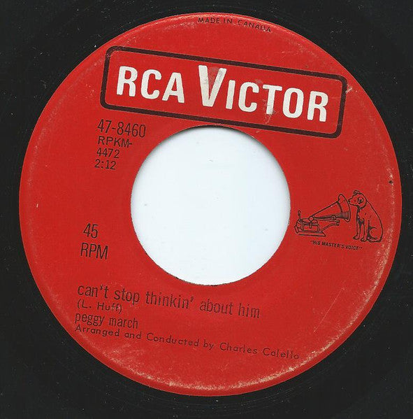 Peggy March : Watch What You Do With My Baby / Can't Stop Thinking About Him (7", Single)