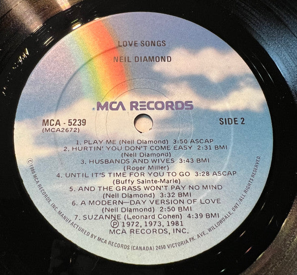 Neil Diamond : Love Songs (LP, Comp)