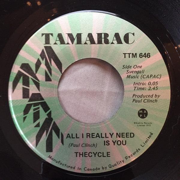The Cycle : All I Really Need Is You / Looking At Each Other (7", Single)