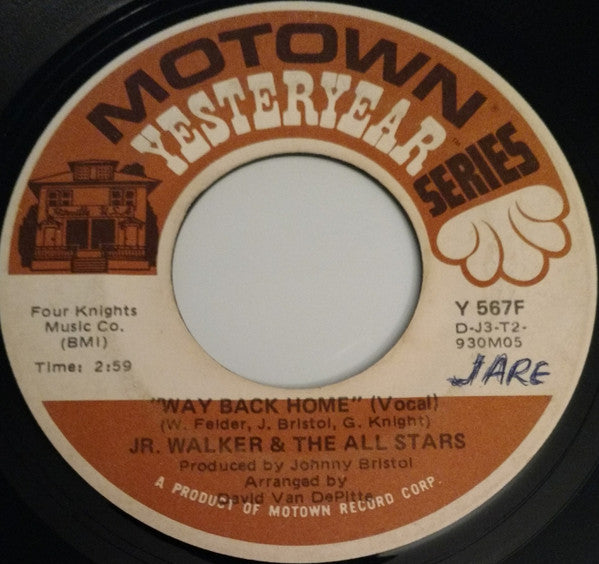 Junior Walker & The All Stars : Take Me Girl, I'm Ready / Way Back Home (Vocal) (7", Single)