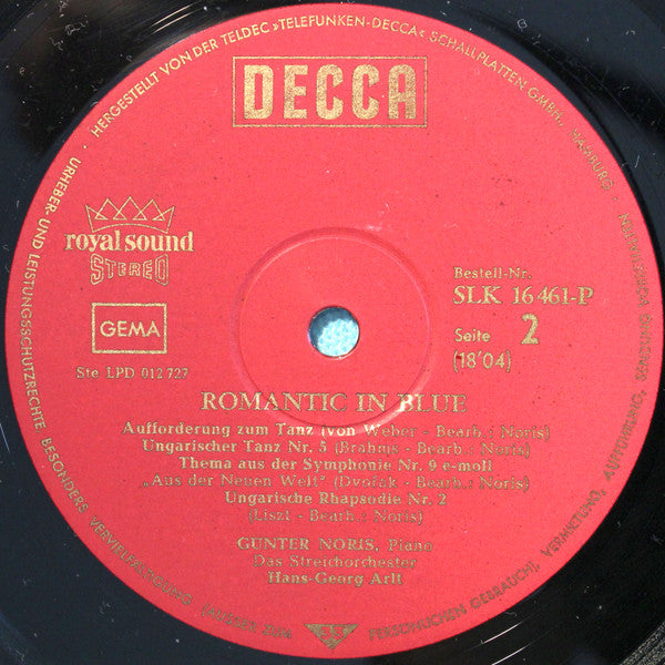 Günter Noris : Romantic In Blue (LP, Album, Roy)