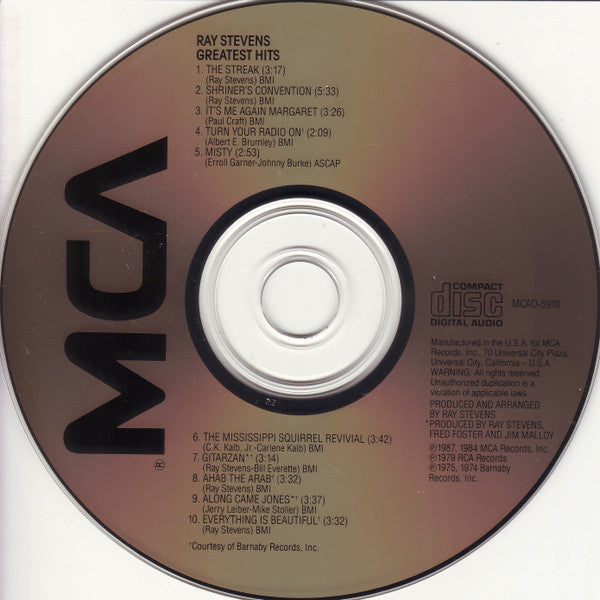 Ray Stevens : Greatest Hits (CD, Comp)