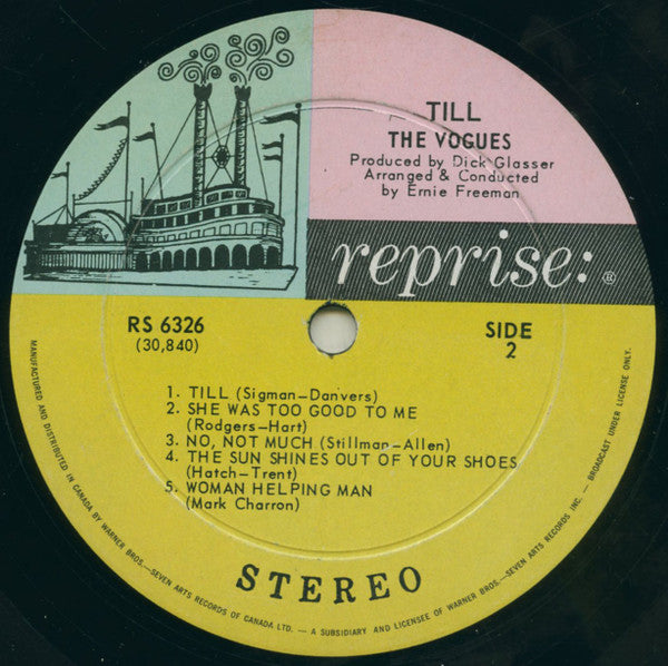 The Vogues : Till (LP, Album)