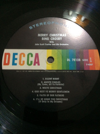 Bing Crosby : Merry Christmas (LP, Album)