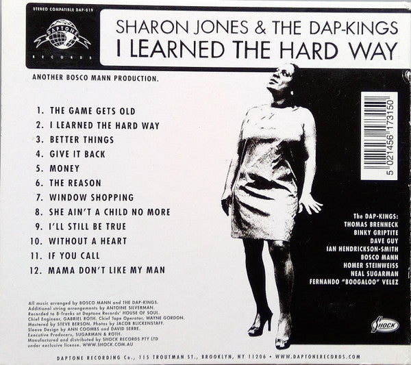 Sharon Jones & The Dap-Kings : I Learned The Hard Way (CD, Album, Dig)
