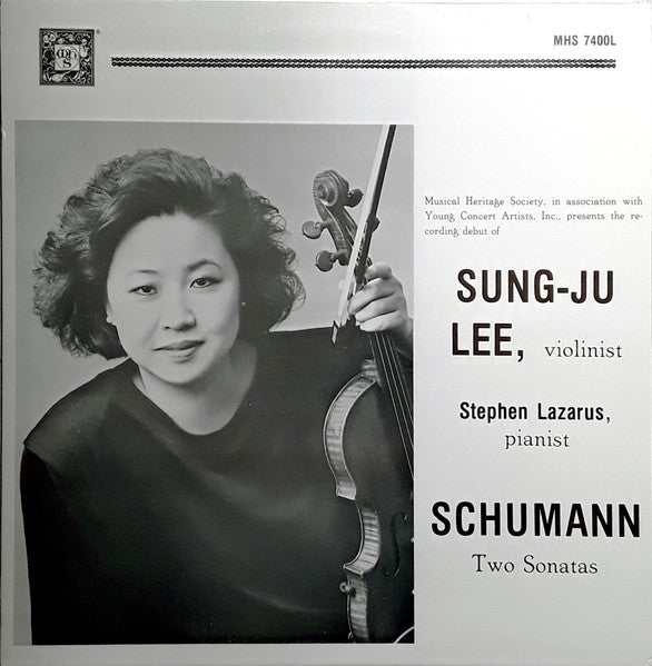 Sung-ju Lee, Stephen Lazarus : Schumann - Two Sonatas (LP, Album)