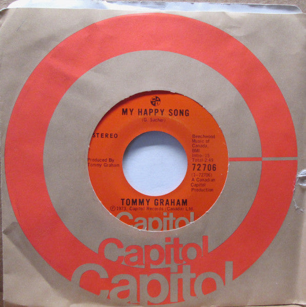 Tommy Graham : My Happy Song (7", Single)