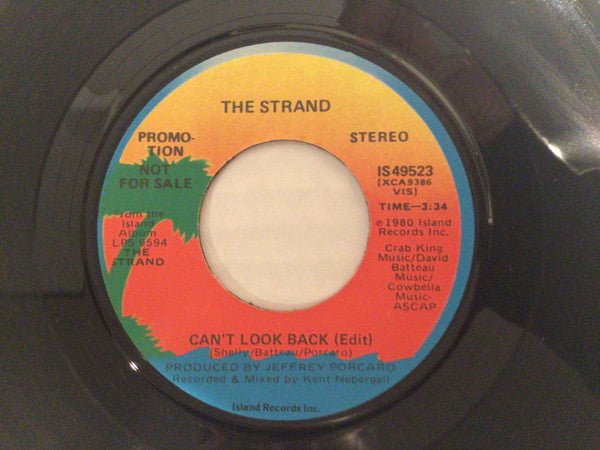 The Strand (4) : Can't Look Back (Edit) (7", Mono, Promo)