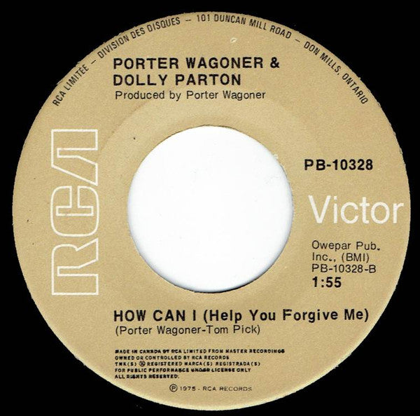 Porter Wagoner & Dolly Parton* : Say Forever You'll Be Mine (7", Single)