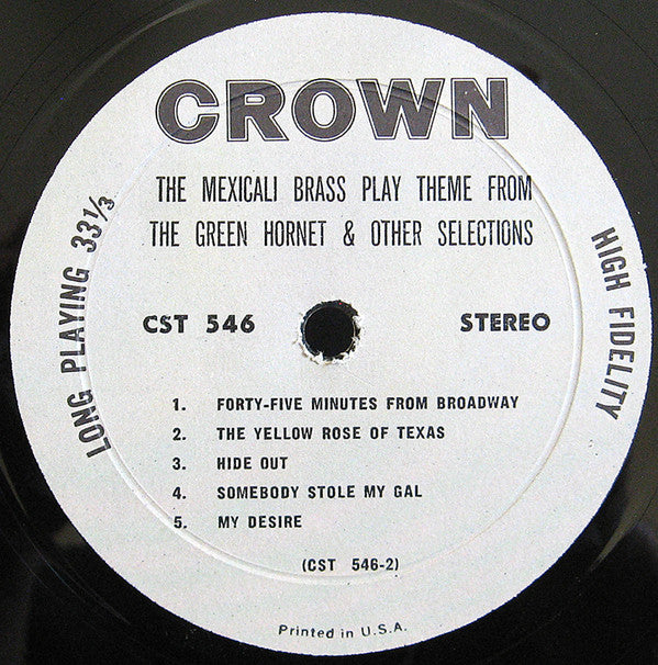 The Mexicali Brass : Theme From The Green Hornet And Other Selections (LP, Album)