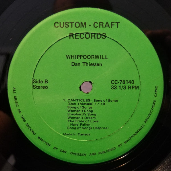 Dan Thiessen : Whippoorwill (LP, Album)