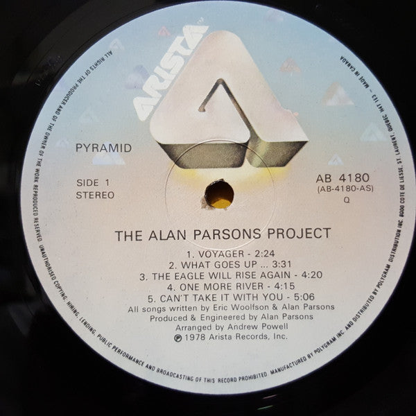 The Alan Parsons Project : Pyramid (LP, Album, RE)