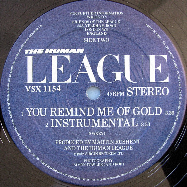 The Human League : Mirror Man (12", Single)