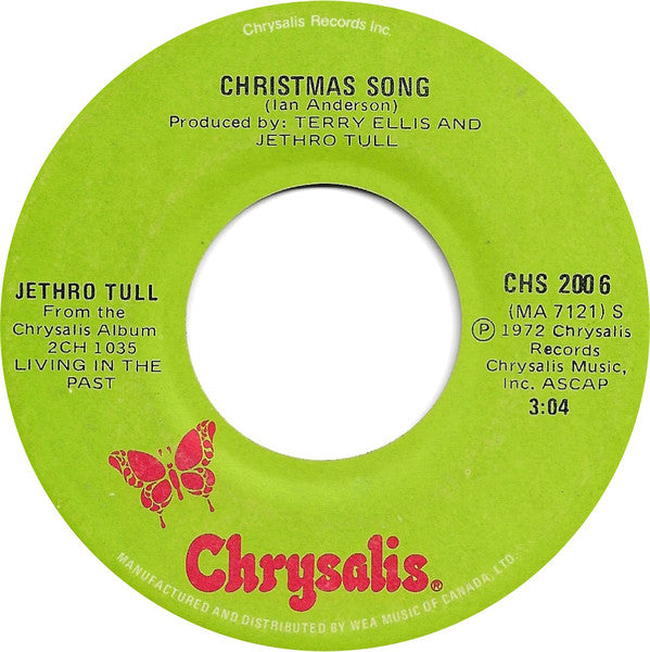 Jethro Tull : Living In The Past / Christmas Song (7", RP)