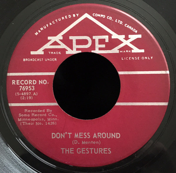 The Gestures : Don't Mess Around / Candlelight (7", Single, )