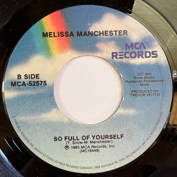Melissa Manchester : Mathematics (7", Single)