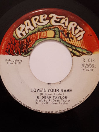 R. Dean Taylor : Indiana Wants Me (7", Single)