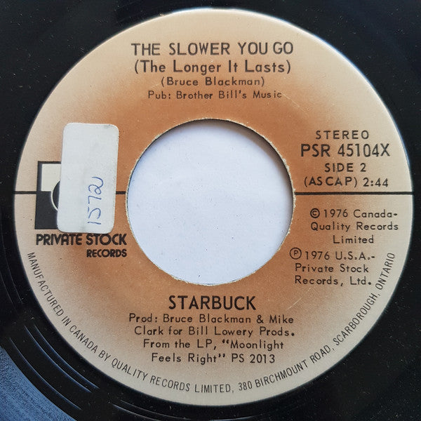 Starbuck (2) : I Got To Know (7", Single)