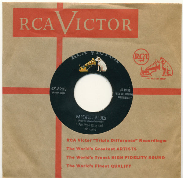 Pee Wee King & His Band : Seven Come Eleven / Farewell Blues (7", Single)