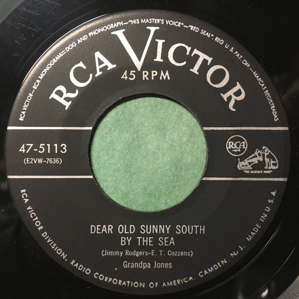 Grandpa Jones : Old Rattler's Son / Dear Old Sunny South By The Sea (7")