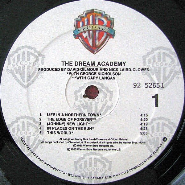 The Dream Academy : The Dream Academy (LP, Album, Cin)