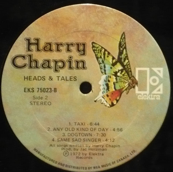 Harry Chapin : Heads & Tales (LP, Album)