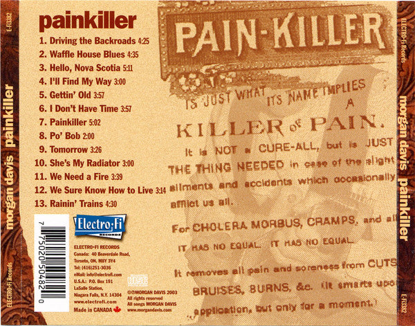 Morgan Davis : Painkiller (CD, Album)