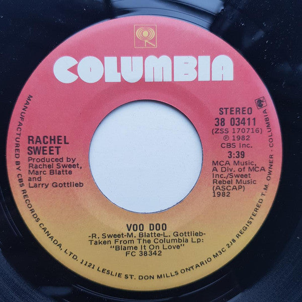 Rachel Sweet : Voo Doo / American Girl (7", Single)